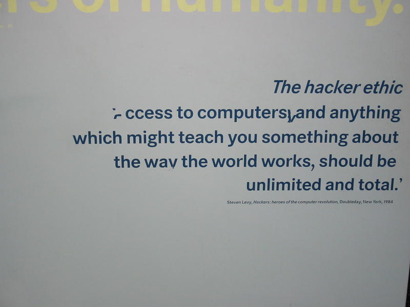 Powerhouse Museum - Cita de "Hackers" de Steven Levy