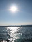 Vista del Lago Leman desde un barco