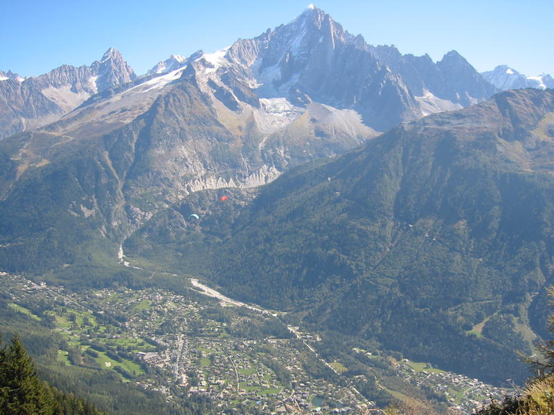 Montañas cercanas al Mont Blanc
