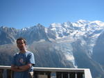 Yo frente al Mont Blanc