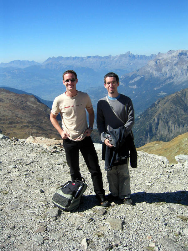Yo y Jürgen a 2500 metros de altura
