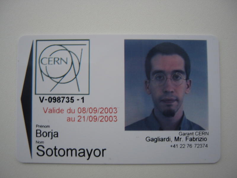 Mi tarjeta del CERN