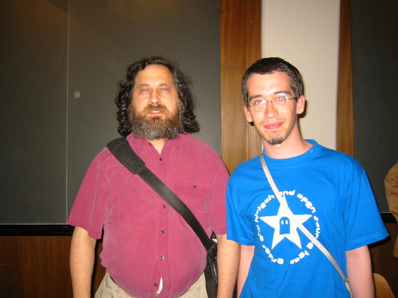 Yo con Richard Stallman